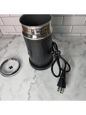 Nespresso Aeroccino 3 Electric Milk Frother with Base Black and Silver